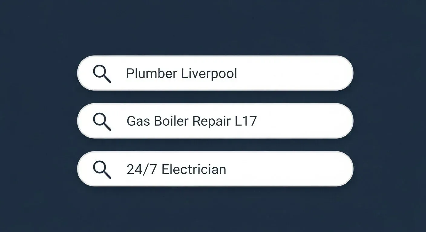 illustration showing a business appearing in google search results