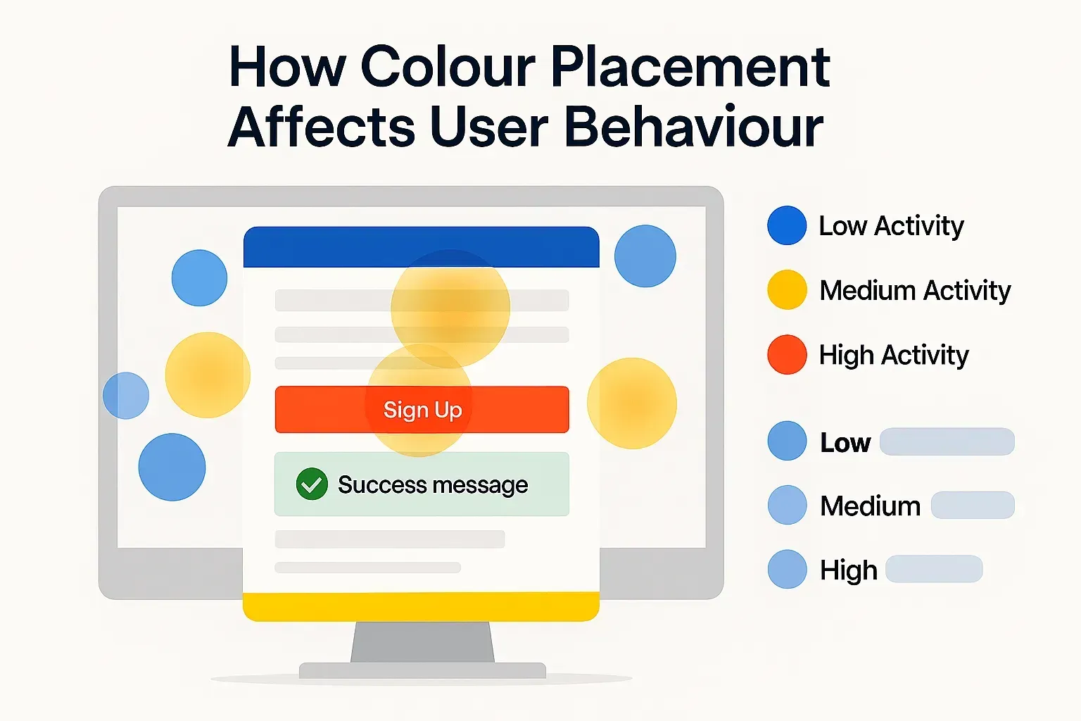roll of colours in user actions blog graphic