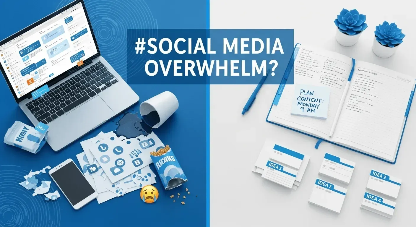 the 1-hour-a-week social media plan