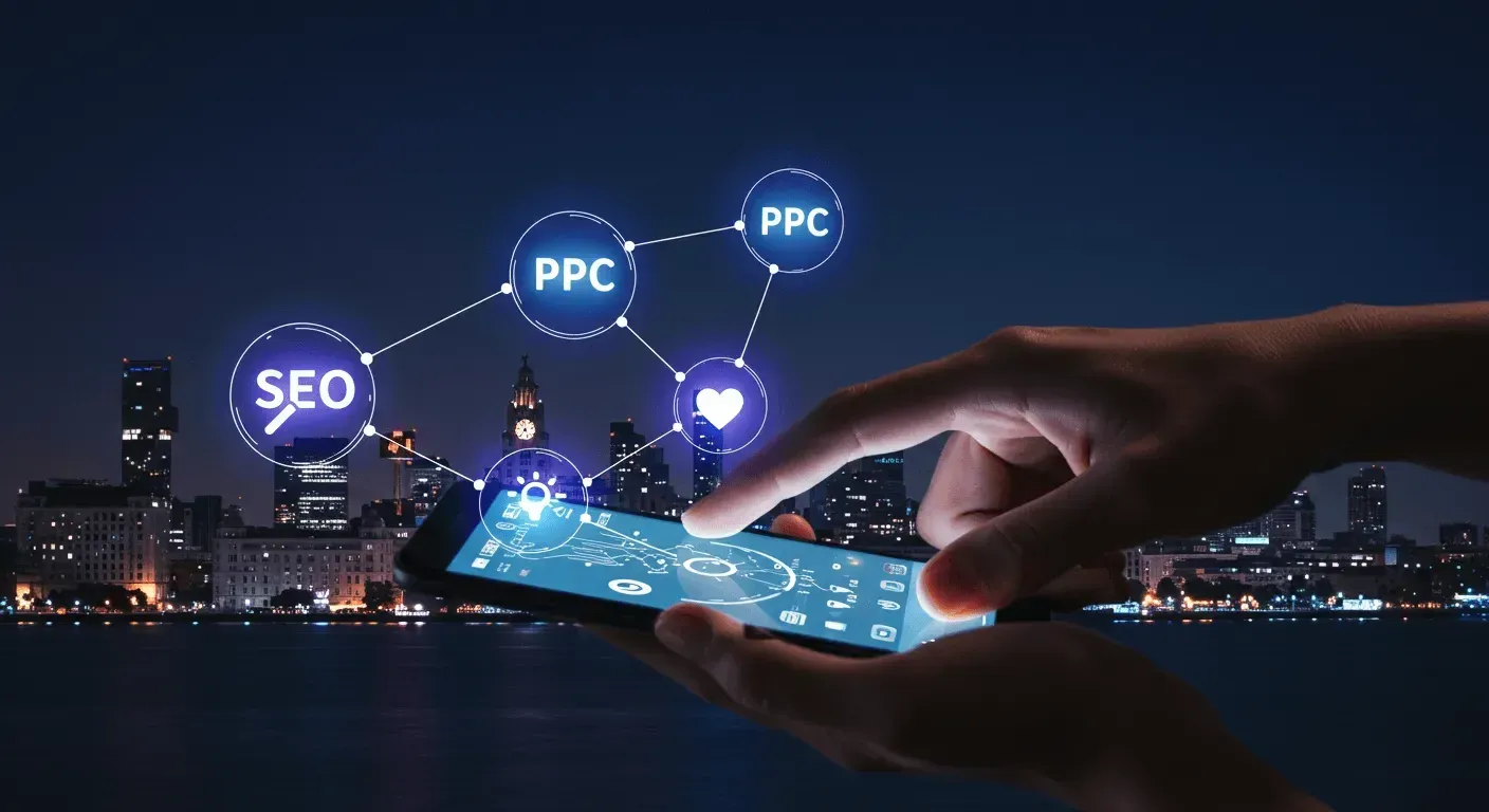 responsive web design illustration showing mobile-first approach across multiple devices