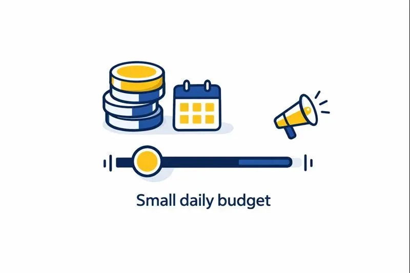 small facebook ad busdet