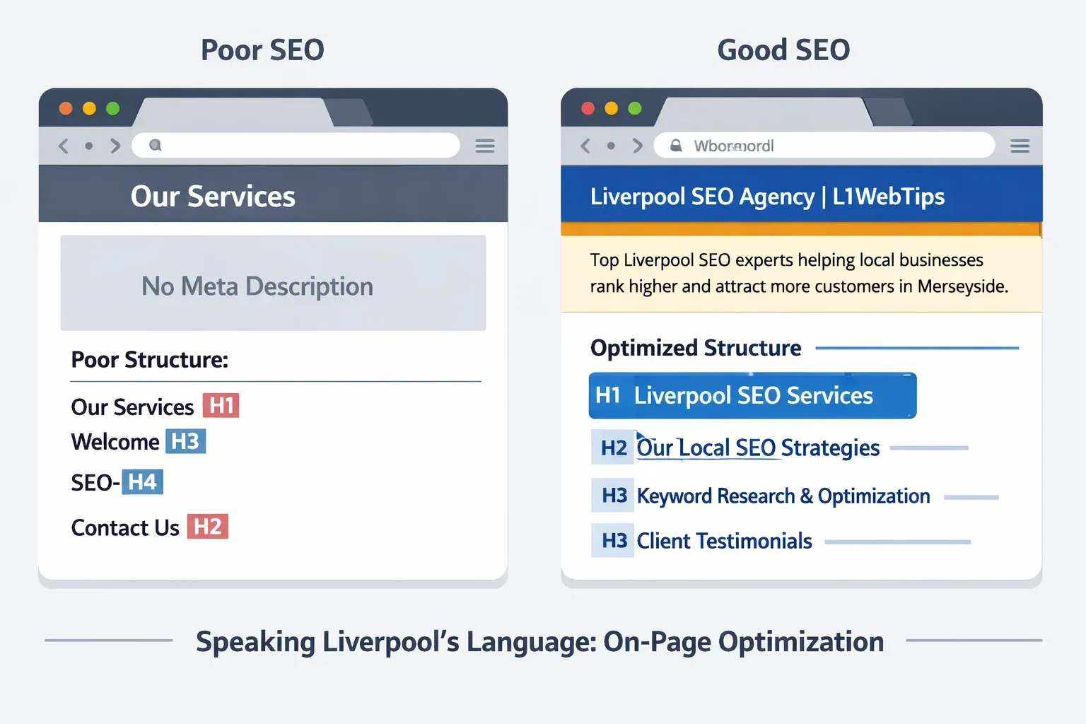 football strategy metaphor for seo competitor analysis, showing how to break through to #1 ranking against liverpool rivals.