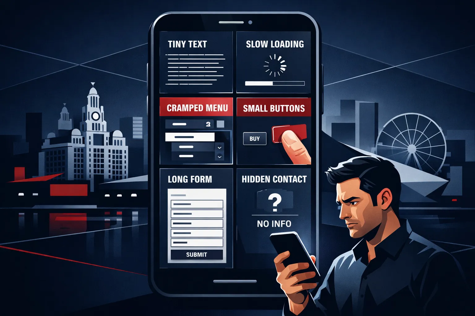 Checking your website on mobile