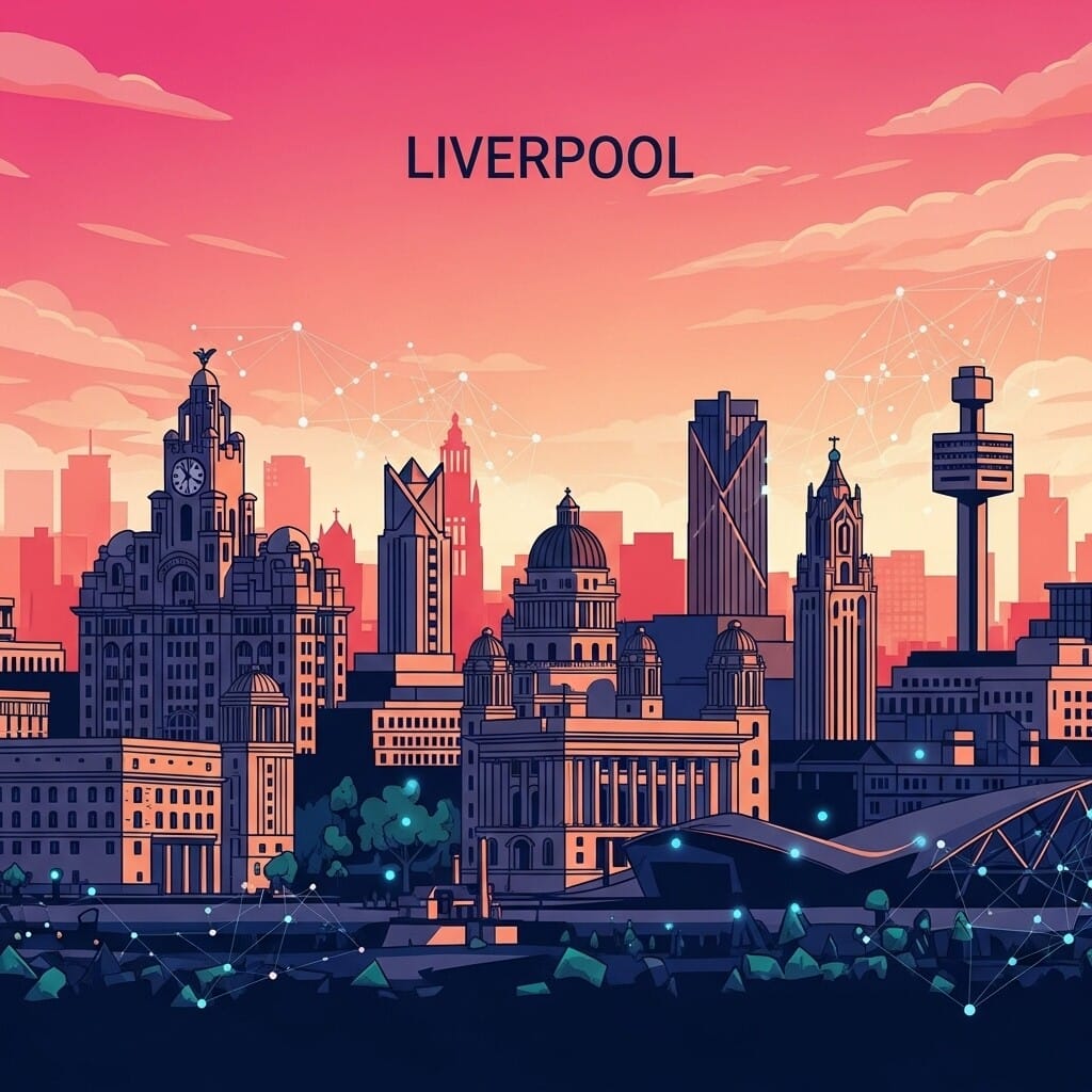 Illustration of Liverpool Sky Line