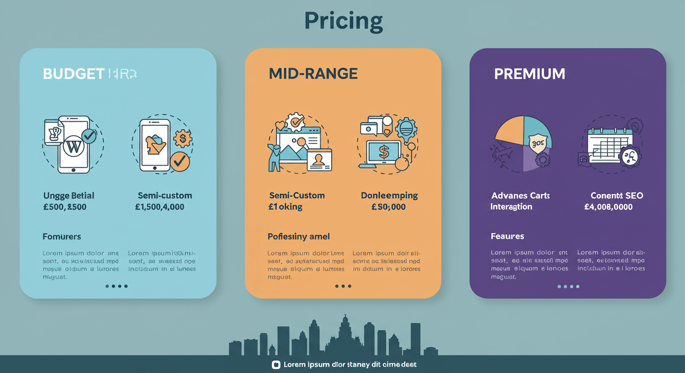 Transparent web design pricing breakdown for Liverpool small businesses showing realistic costs