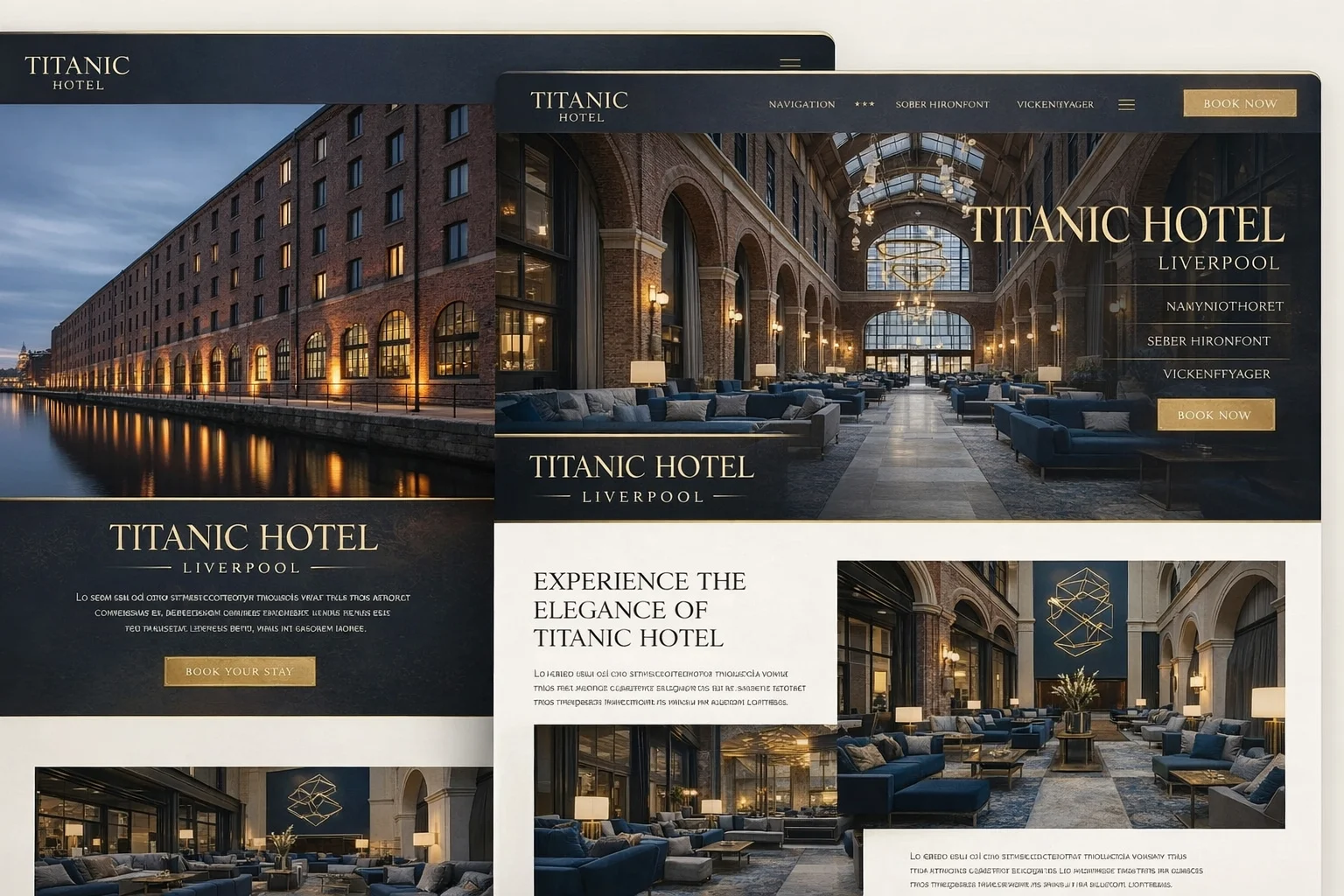 Titanic Hotel website — after L1WebTips redesign